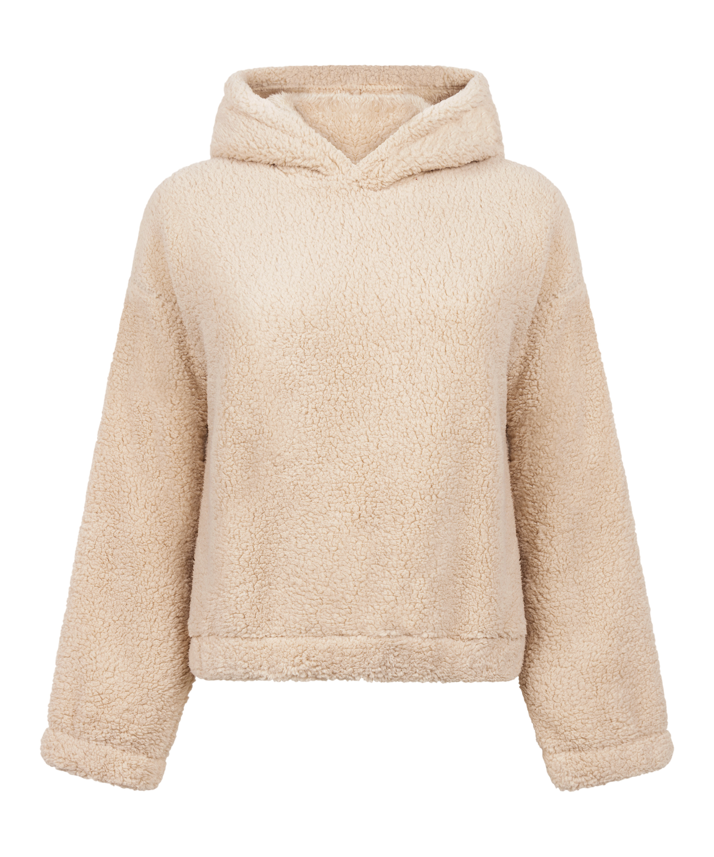 Hættetrøje Fleece Snuggle, Beige, main