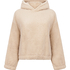 Hættetrøje Fleece Snuggle, Beige