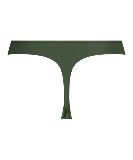 Sømløs g-streng Stripe, Grøn