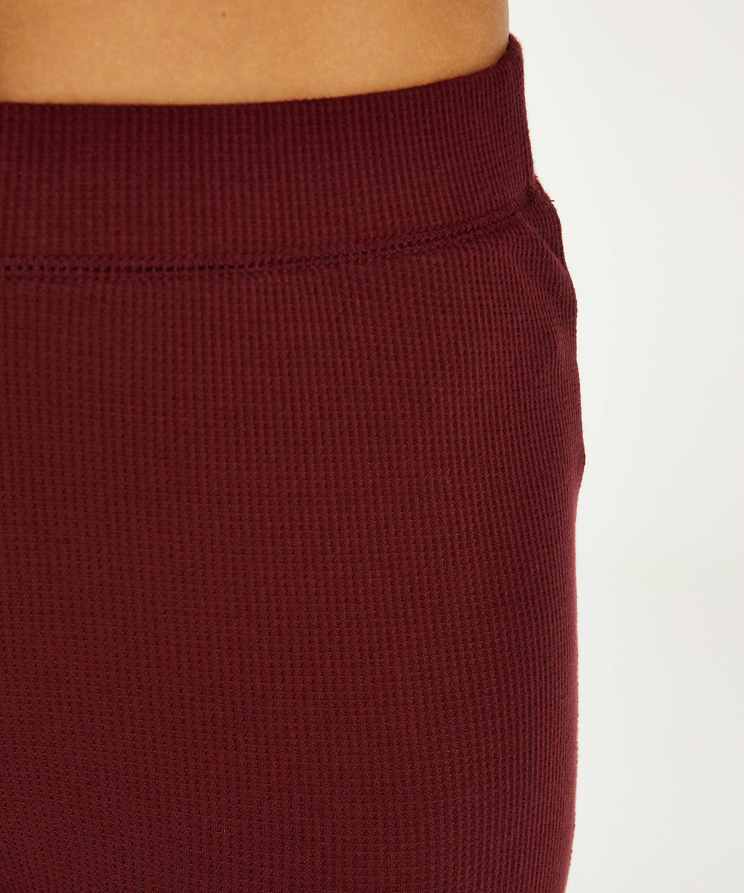 Pyjamasæt Waffle Placket, Lilla, main