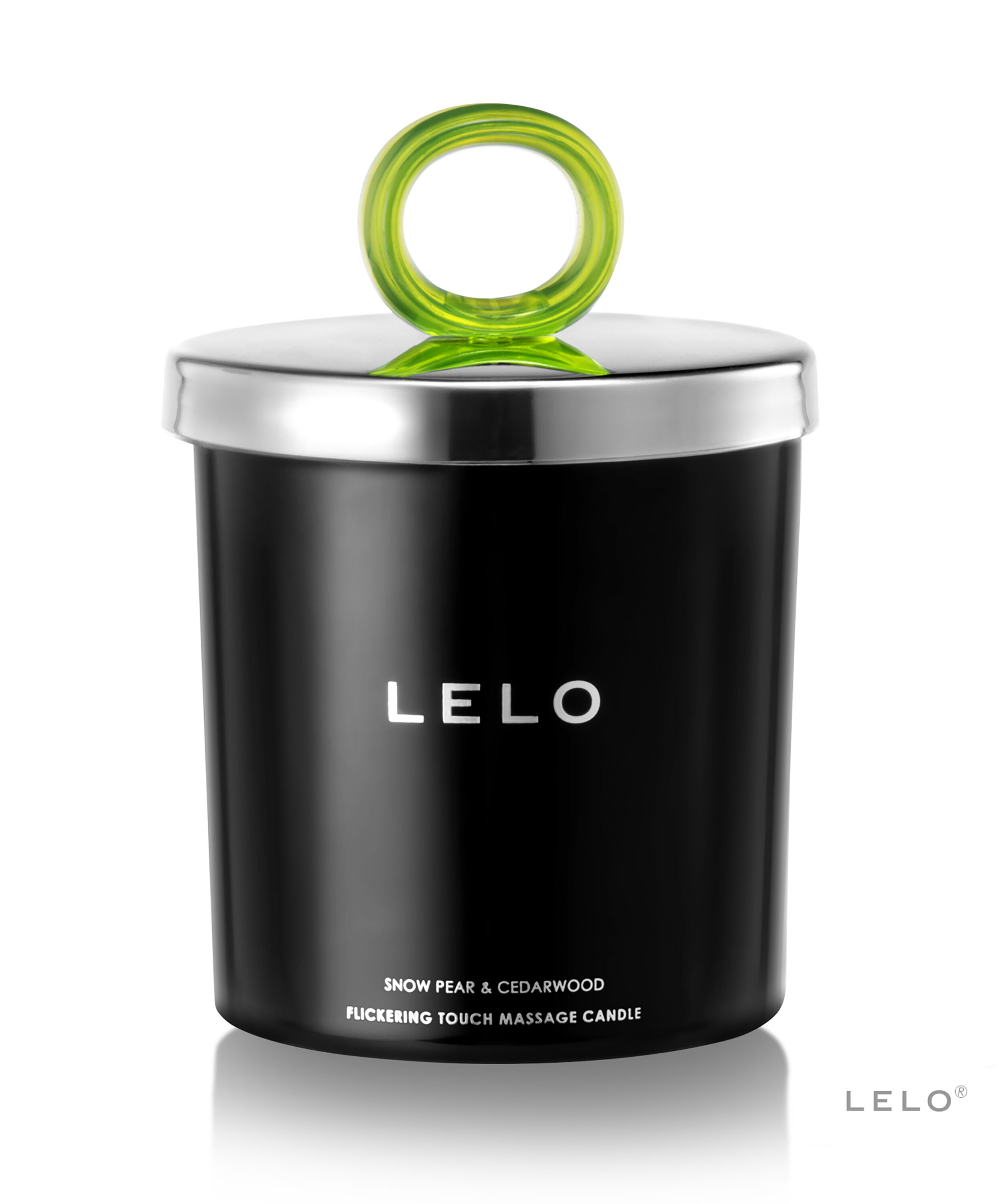 LELO Massage Candle Snow pære- og cedertræ, Grøn