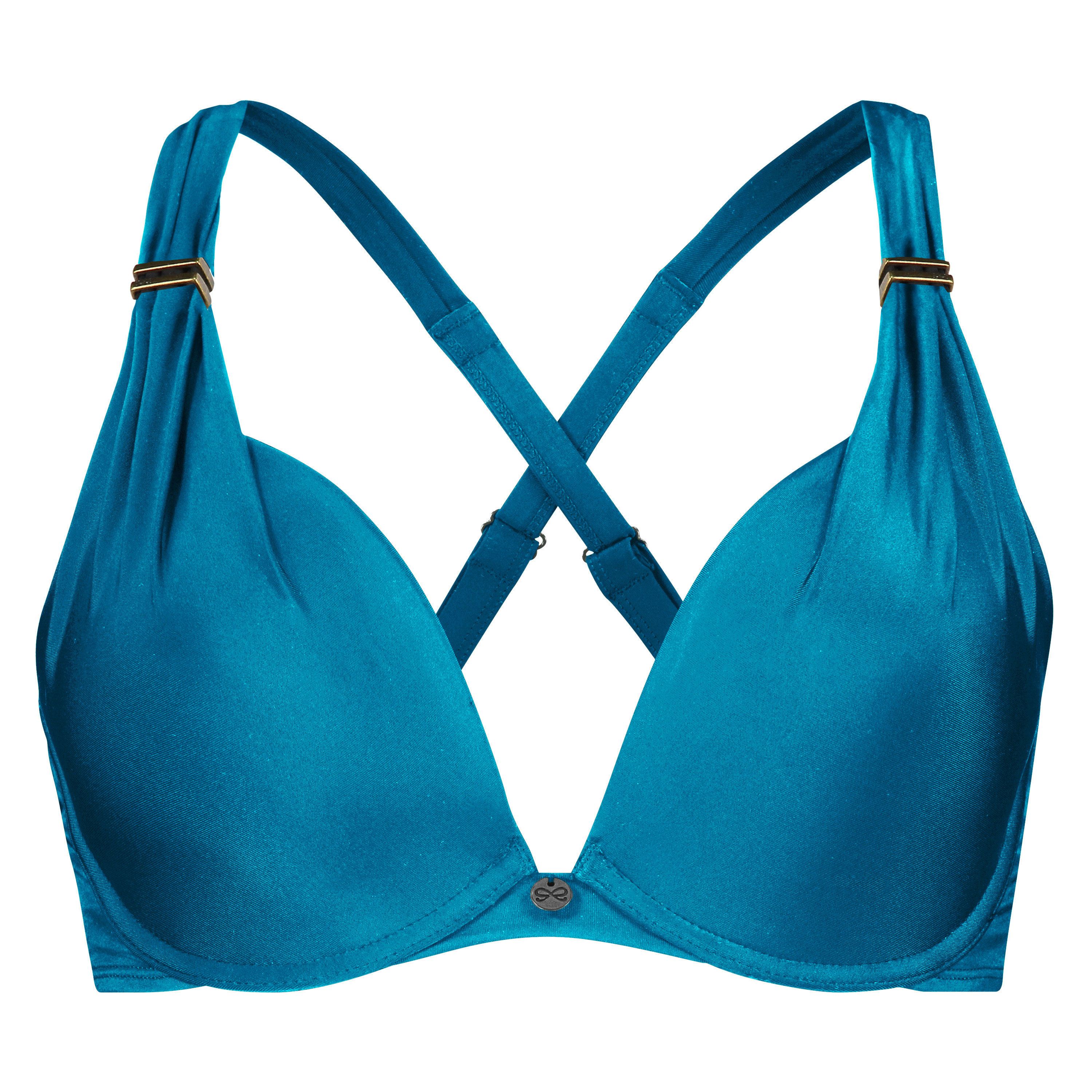 Formstøbt bøjle-bikinitop Sunset Dreams Størrelse E +, blå, main
