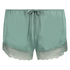 Pyjamasshorts Satin, Grøn