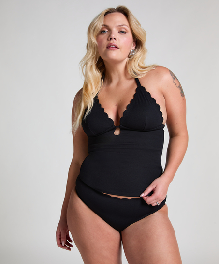 Scallop rio bikinitrusser, sort