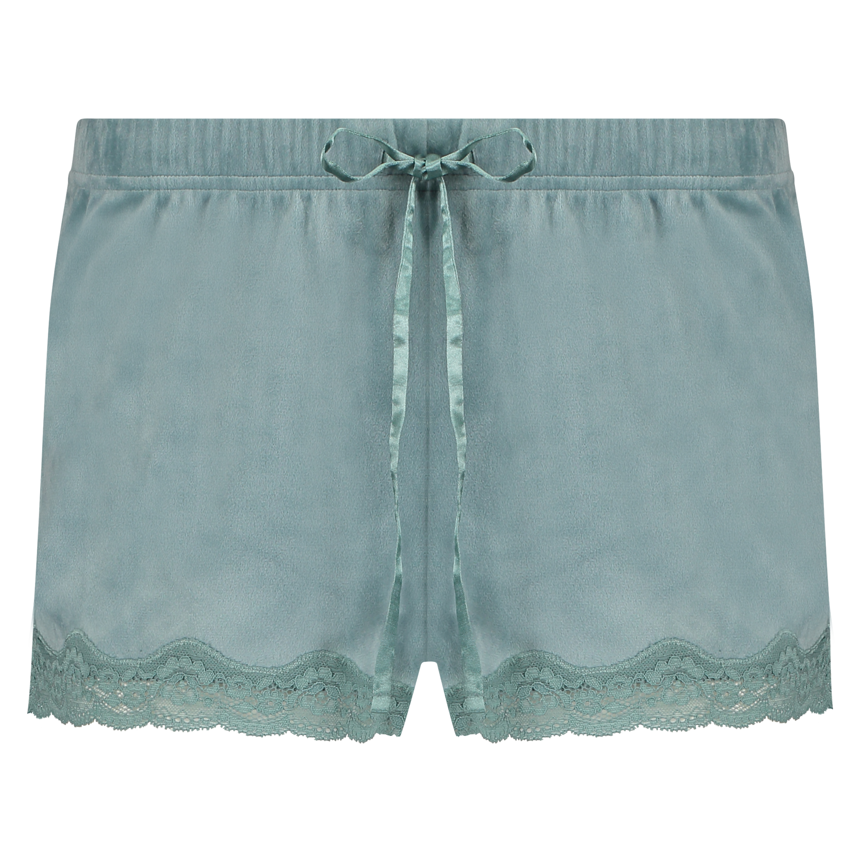 Shorts velour Lace, Grøn, main