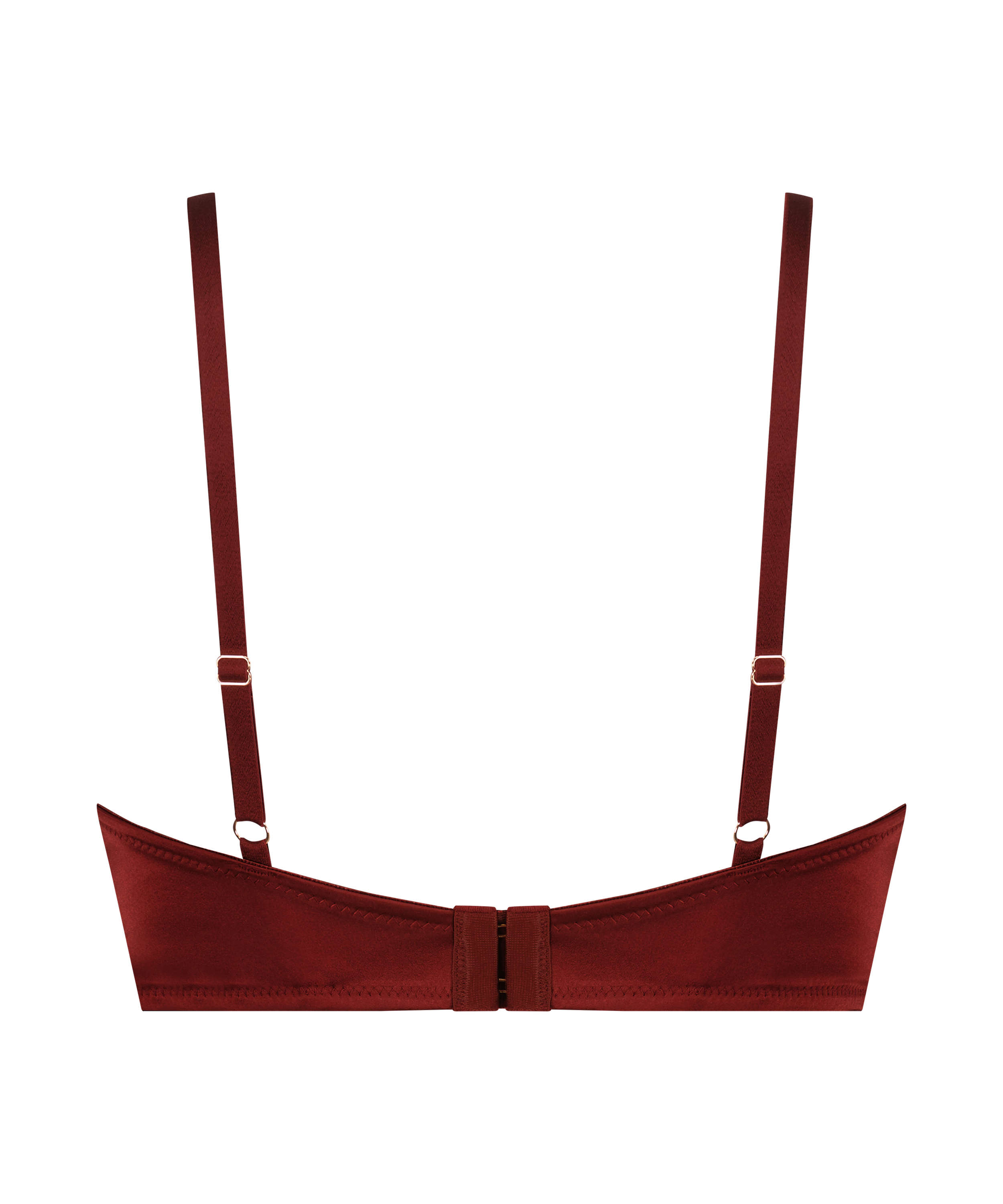 Longline-bøjle-bh med halvformstøbte skåle Lara, Rød, main