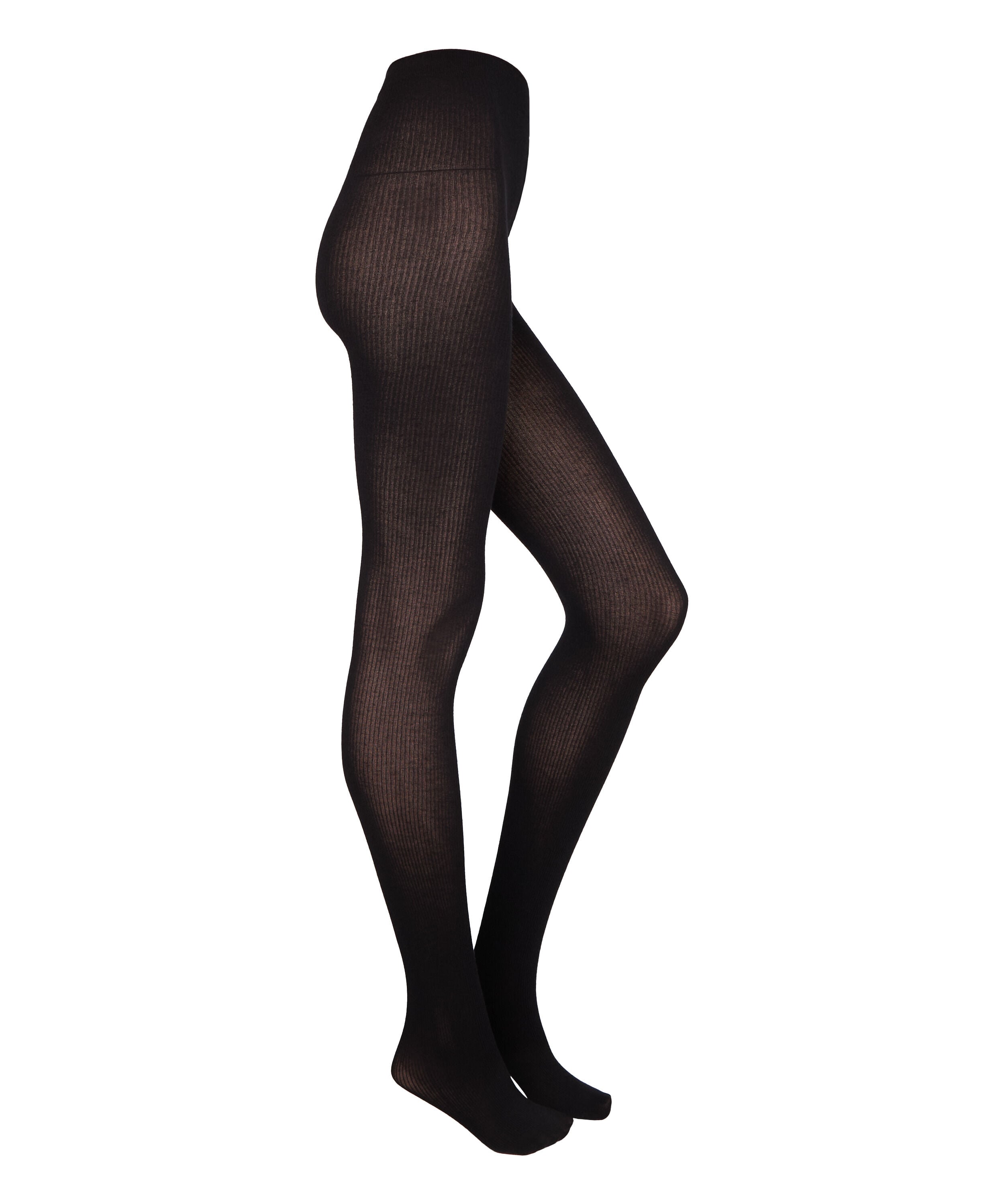 Ribstrikket Strømpebukser Cashmere Blend