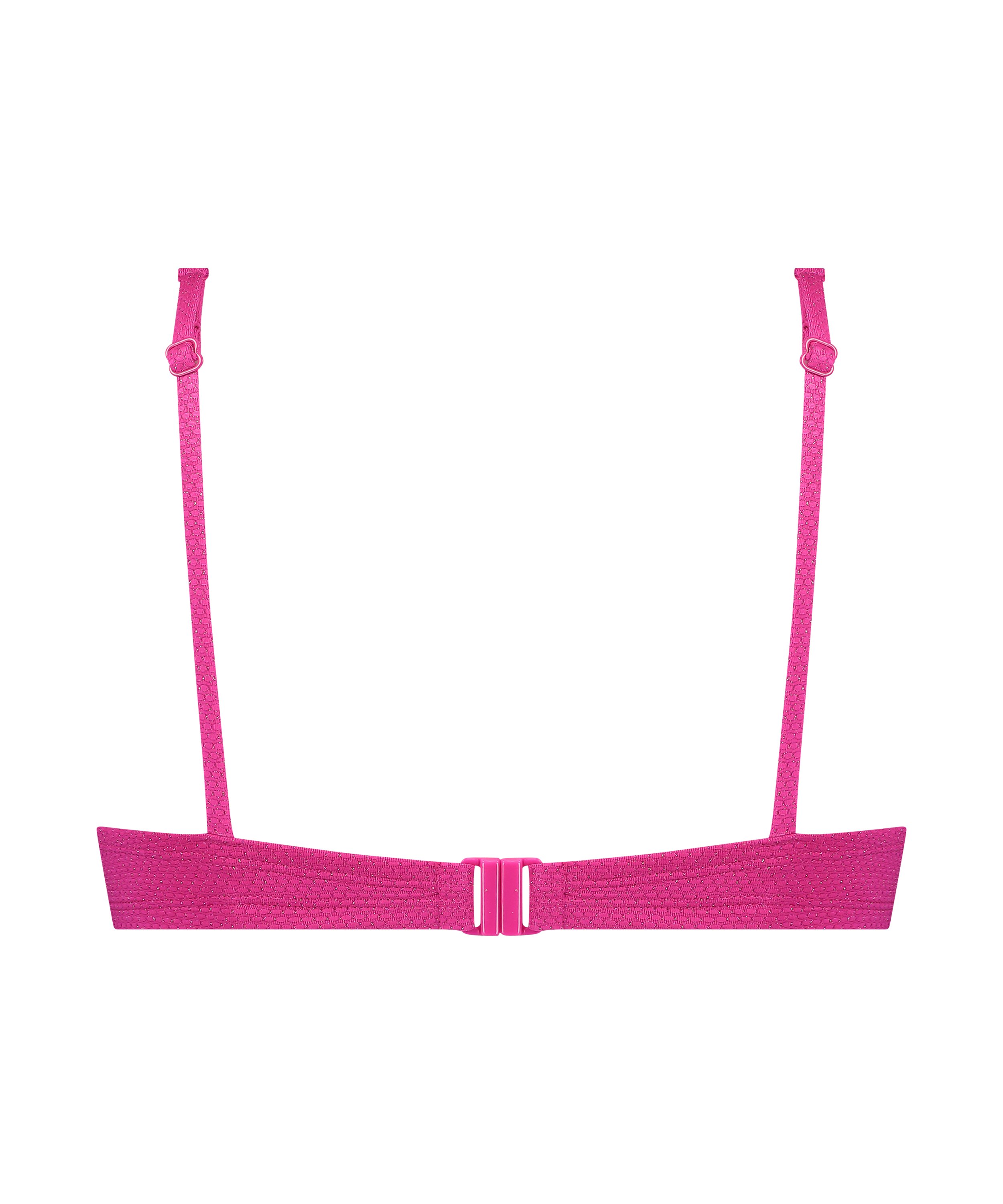 Bikinitop Scallop Lurex, Lyserød, main