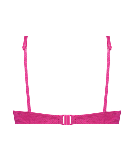 Bikinitop Scallop Lurex, Lyserød