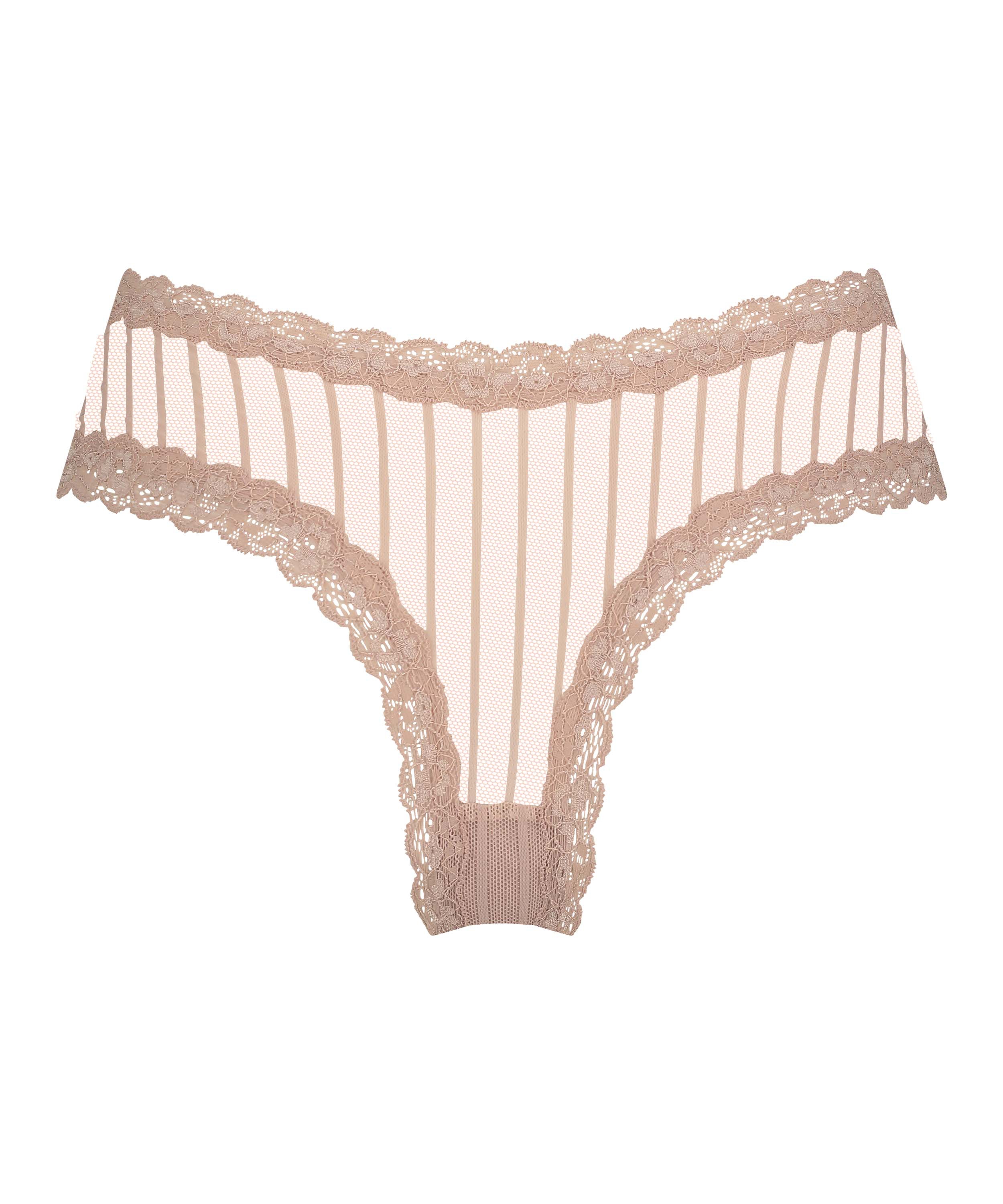 Brasiliansk trusse V-shape Mesh, Beige, main
