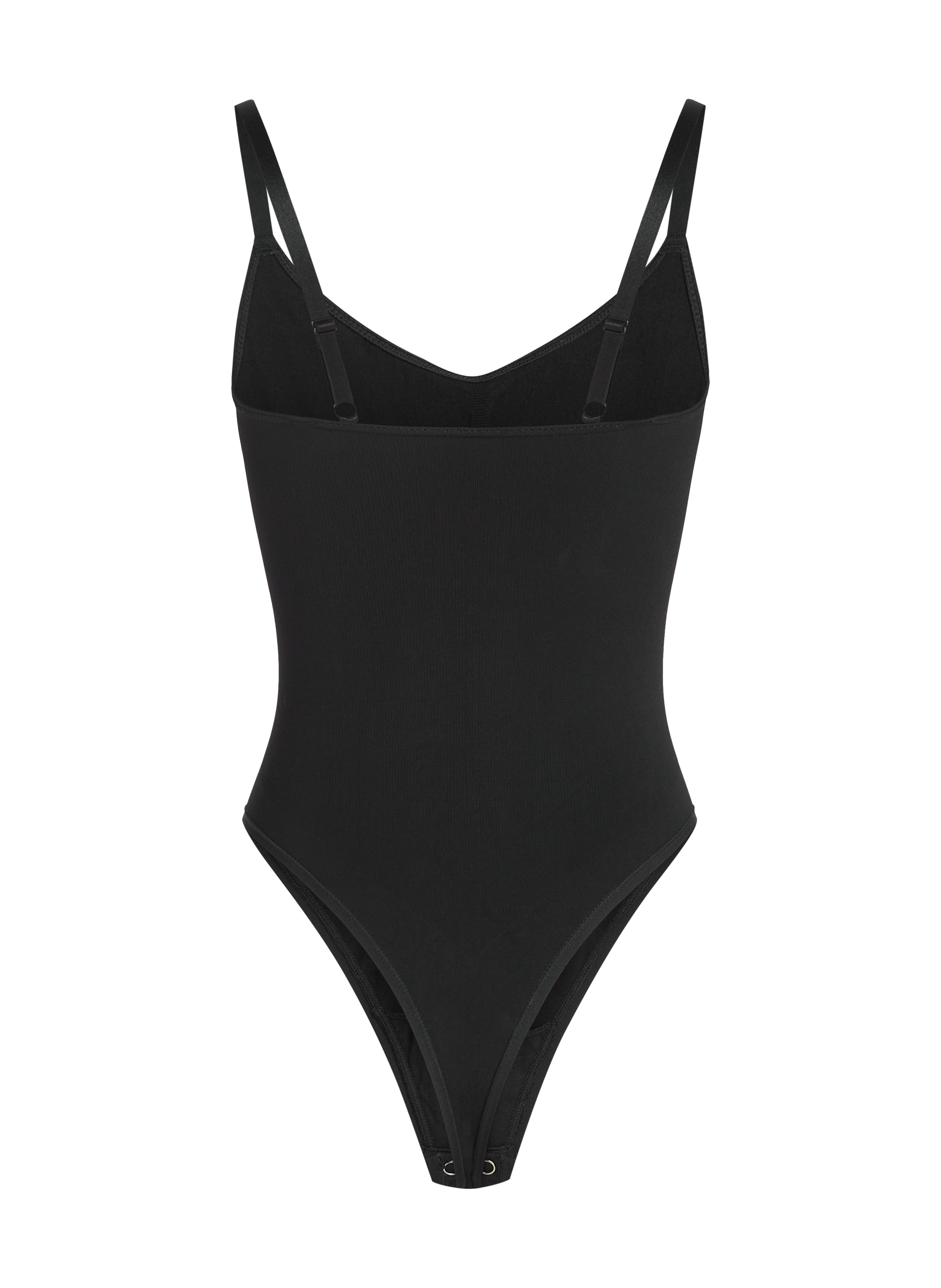 Sømløs Forstærkende High Leg Body, sort, main