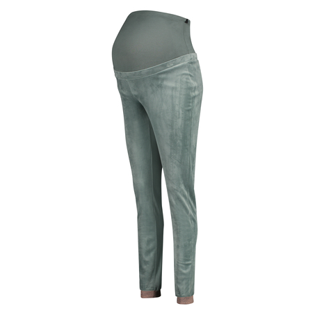 Jogger velour lurex maternity, gr&oslash;n