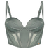 Formstøbt longline bøjle-bh Nicole, Grøn