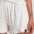 Shorts Pointelle, Hvid
