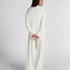 Pyjama Pant Loose Pointelle, Hvid