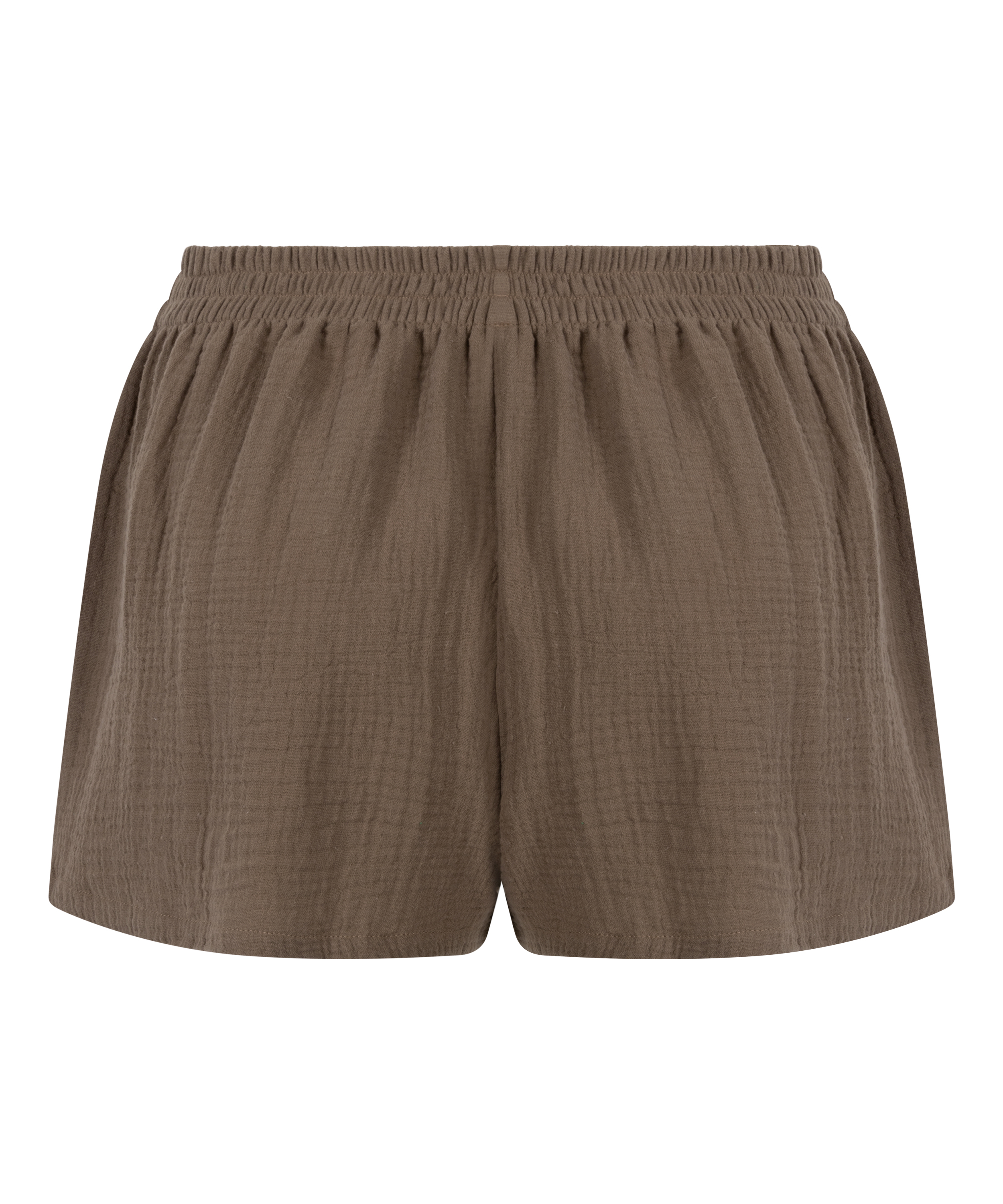 Muslin shorts, Brun, main