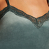 Cami top Velours Lace, Gr&oslash;n