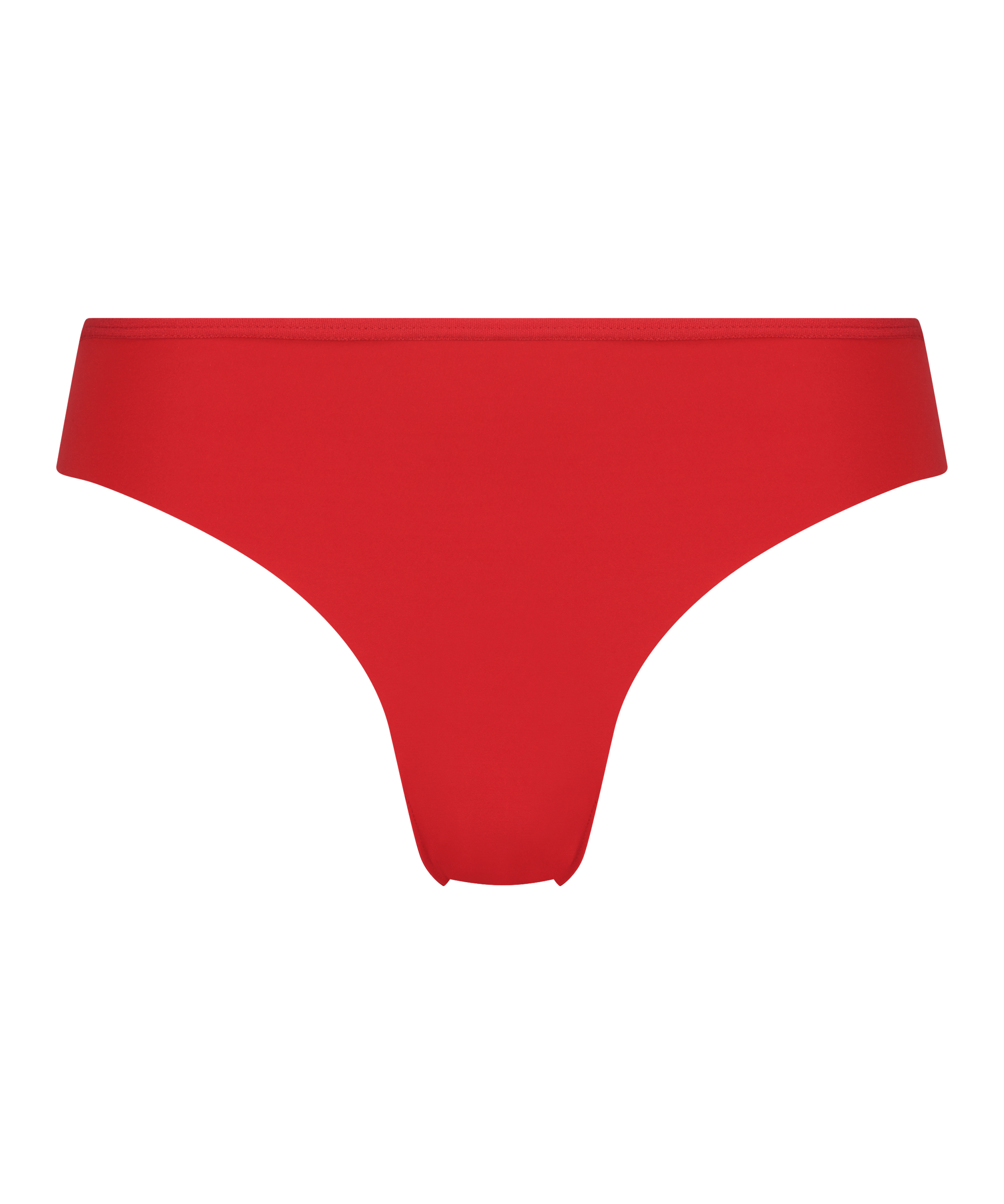 Usynlig brasiliansk trusse Lace Back, Rød, main