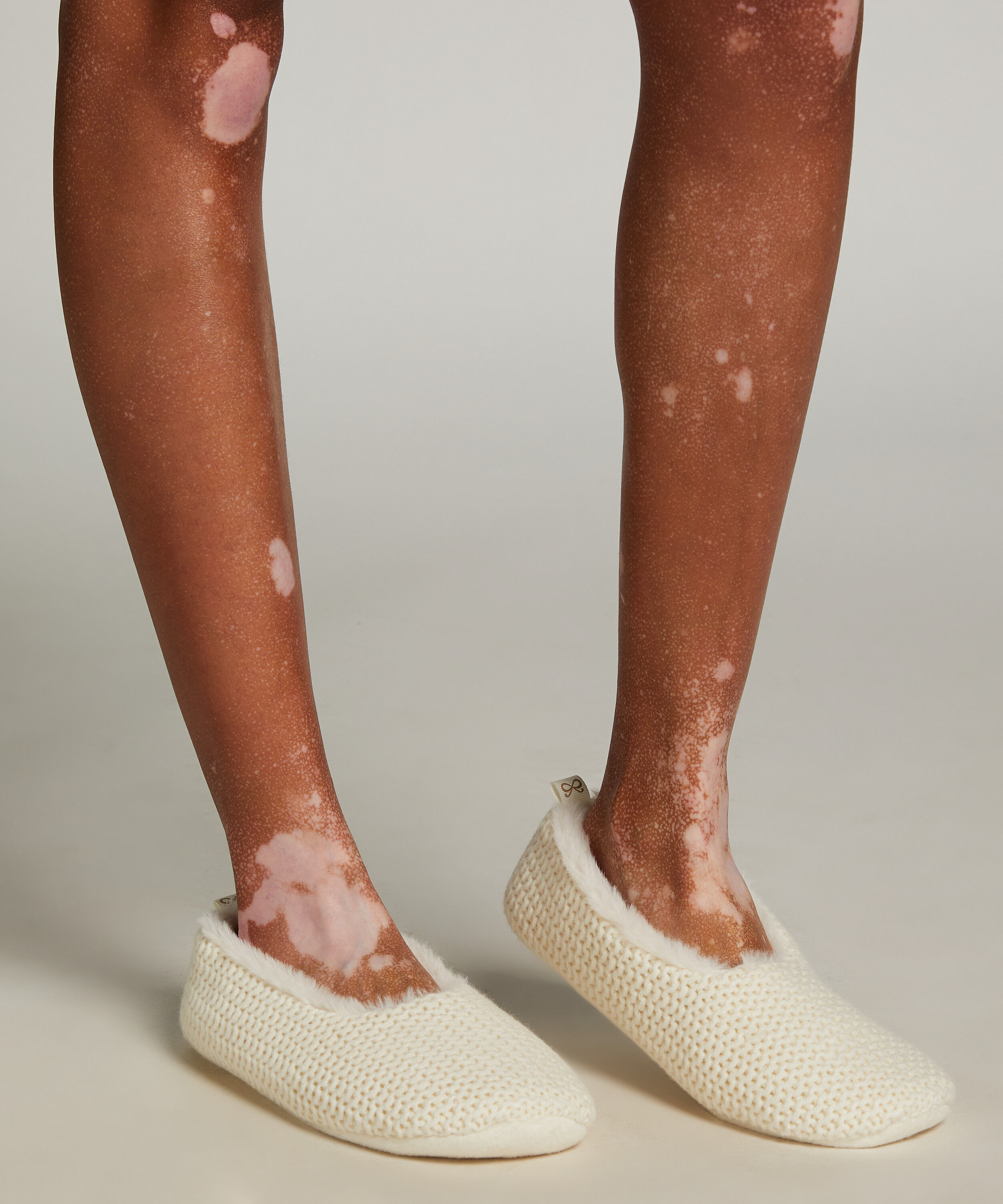 Cosy ballerinahjemmesko, hvid