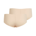 3-pak usynlige short-trusser, Beige
