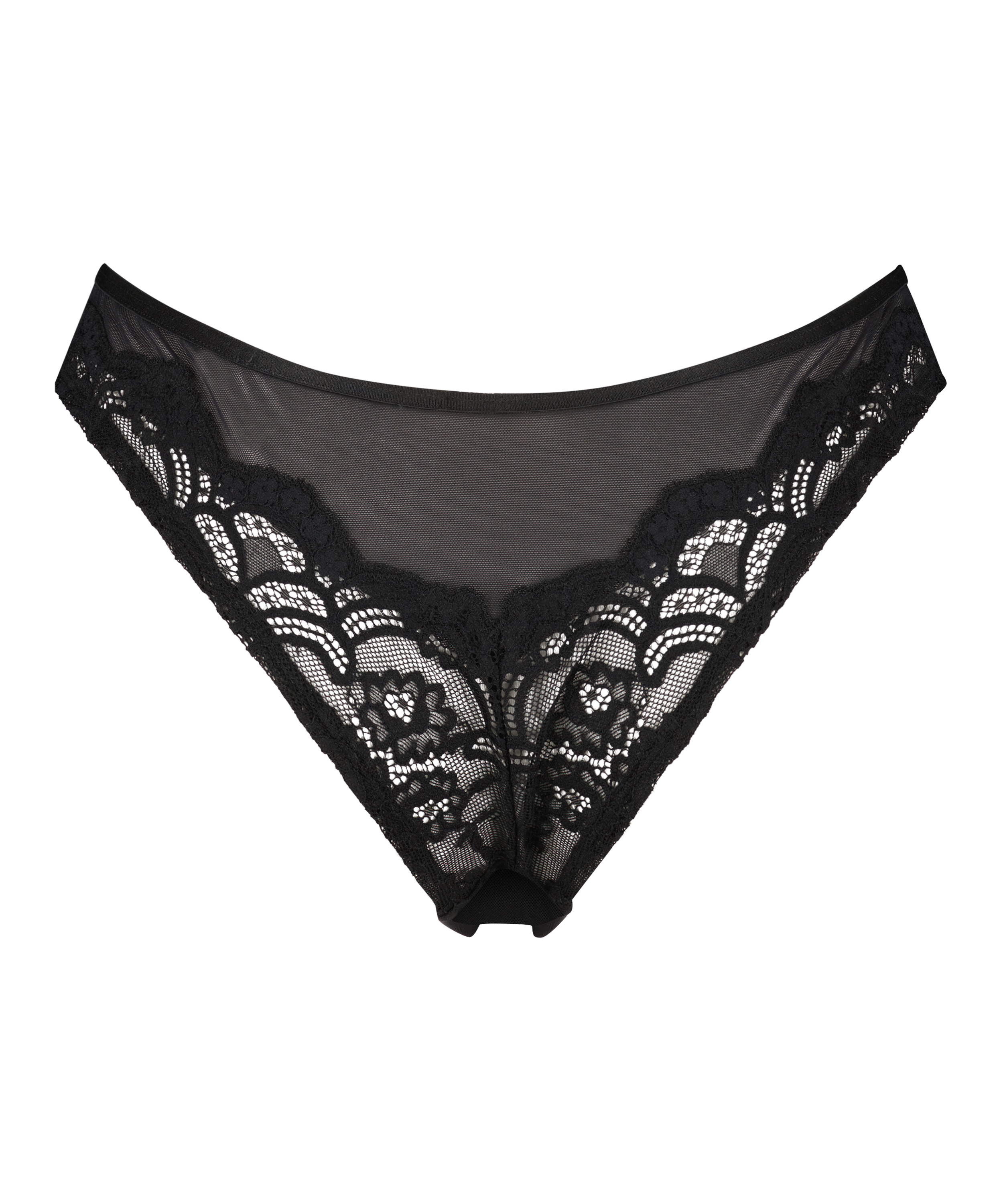 Brasiliansk trusse med høj udskæring Arla, sort, main