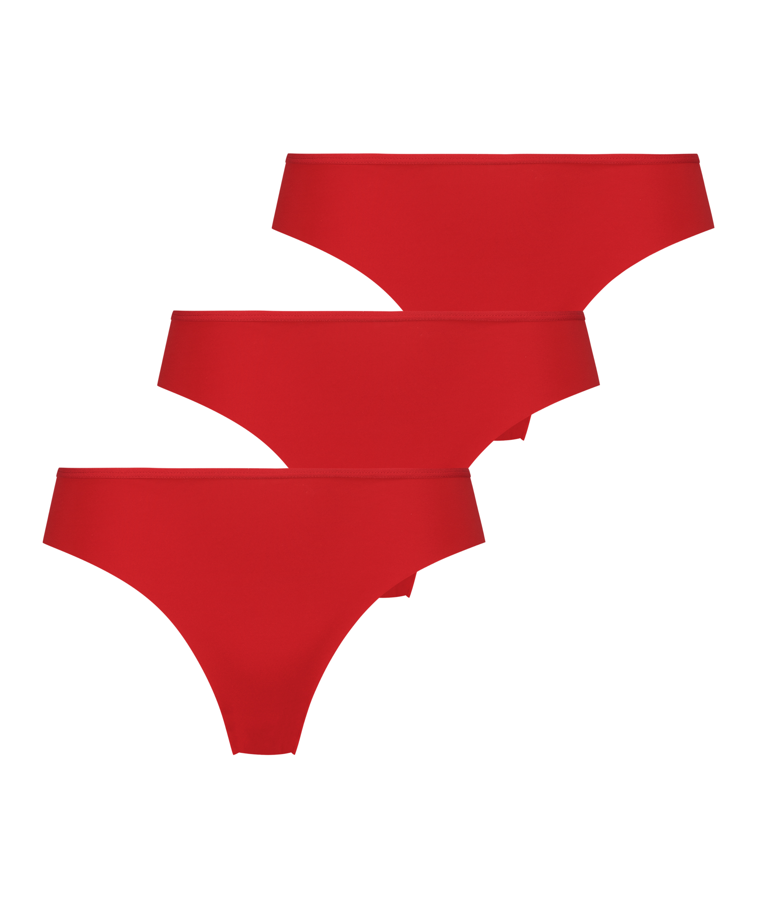 3-styks-pakning brasiliansk trusse Invisible, r&oslash;d, main