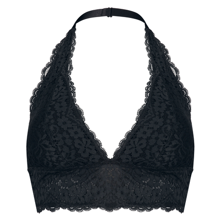 Formstøbt halterneck Bralette Marina, Sort
