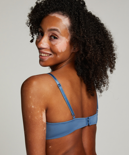Formstøbt bøjle-bh Plunge, Blå
