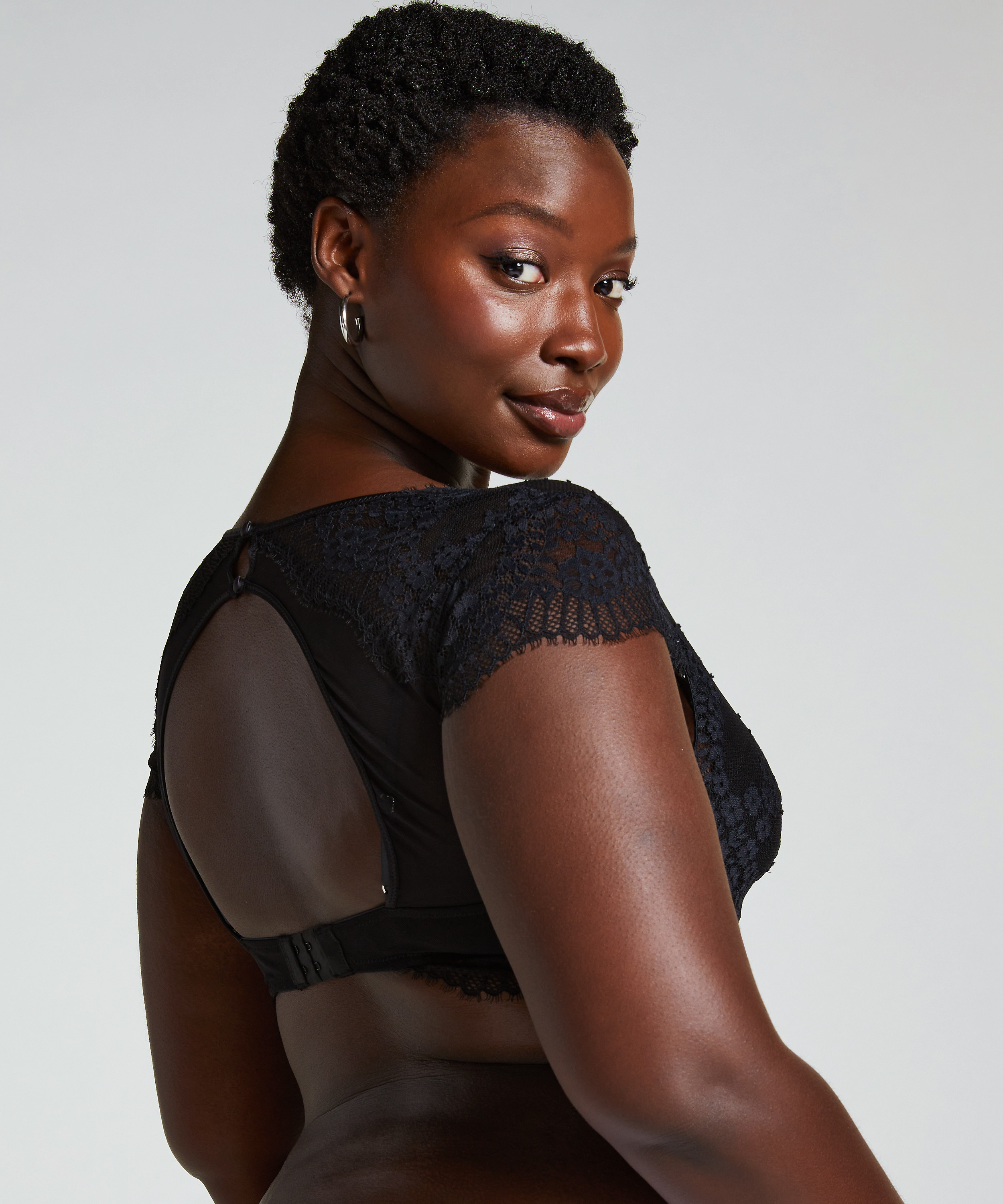 Bralette Daphne, Sort, main