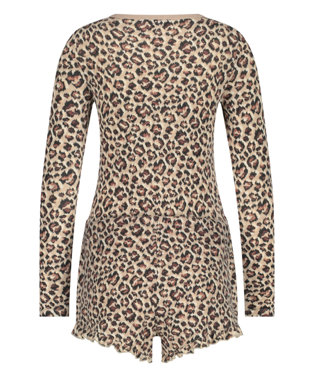 Onesie Leopard, Beige