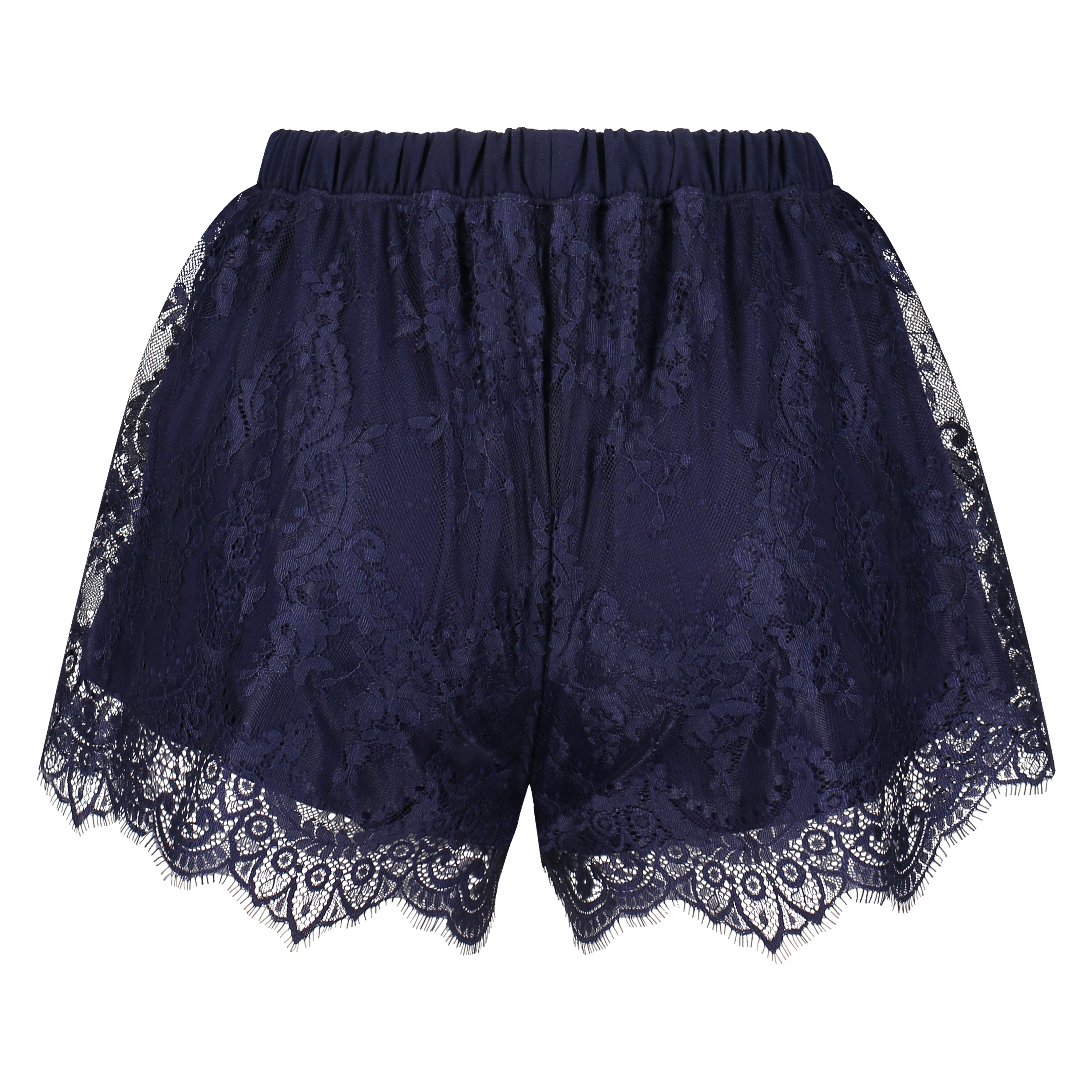 Pyjama short all over lace, blå, main
