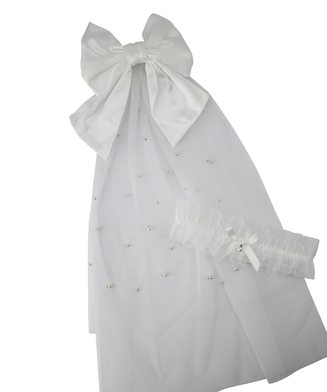 Bind-en-knude udklædningssæt, hvid