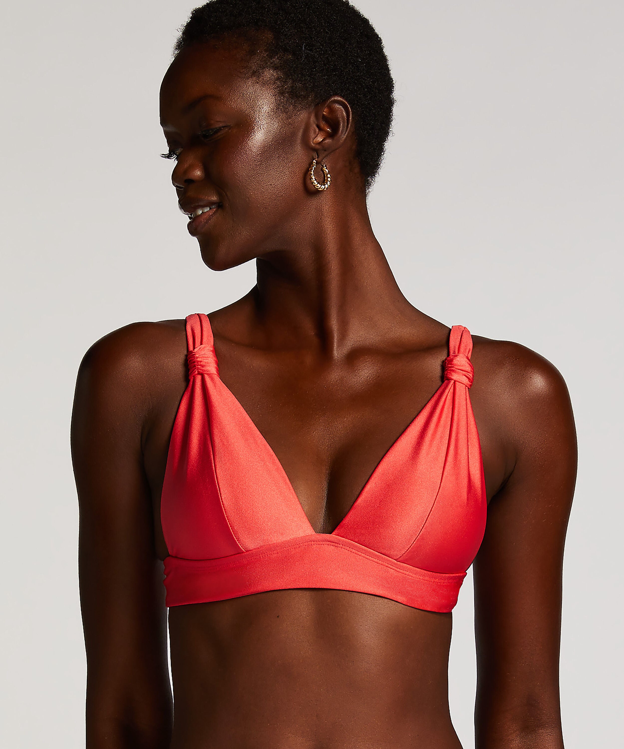 Triangle-bikinitop Luxe, Rød