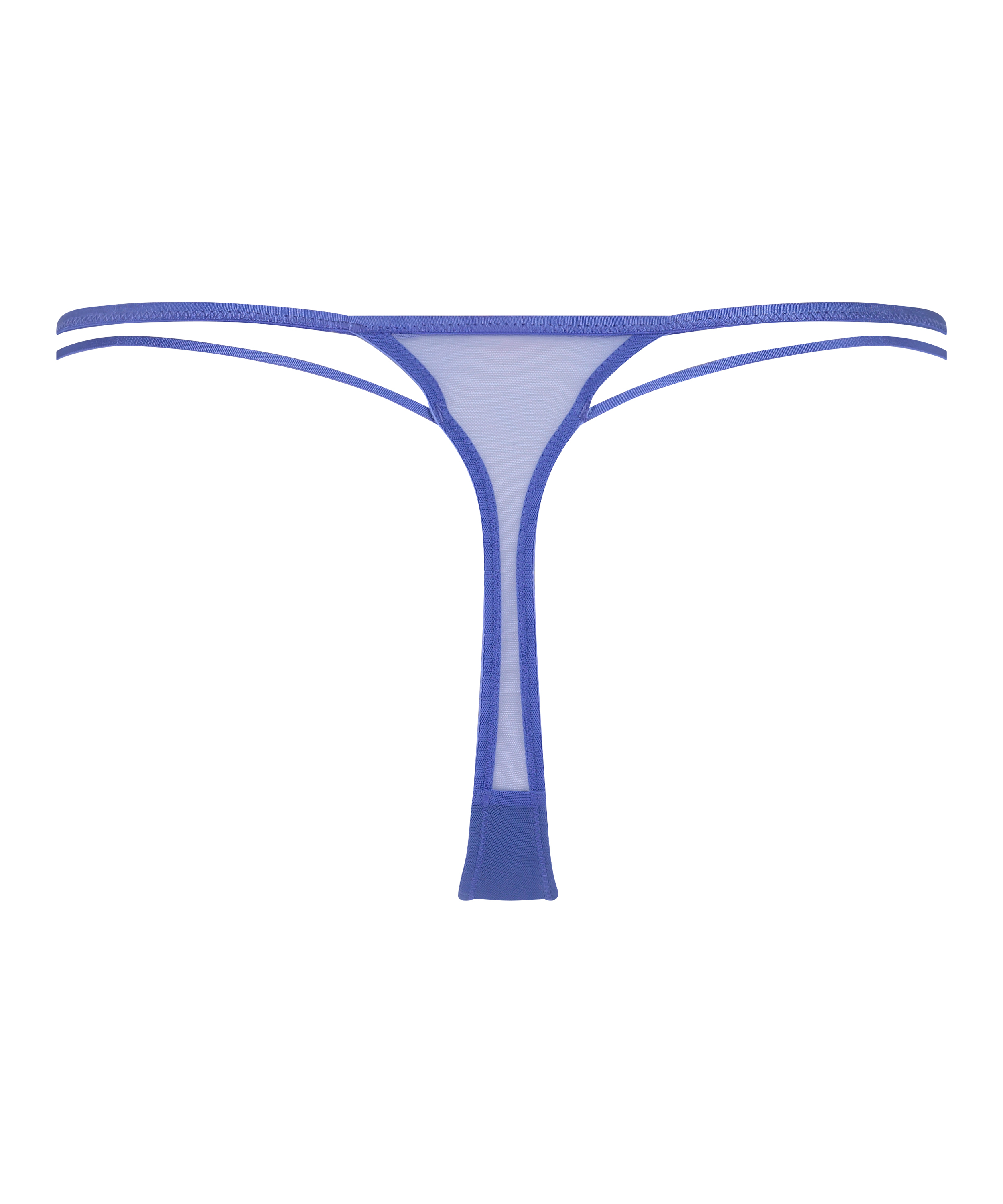 G-streng med h&oslash;j benudsk&aelig;ring Lidia, bl&aring;, main