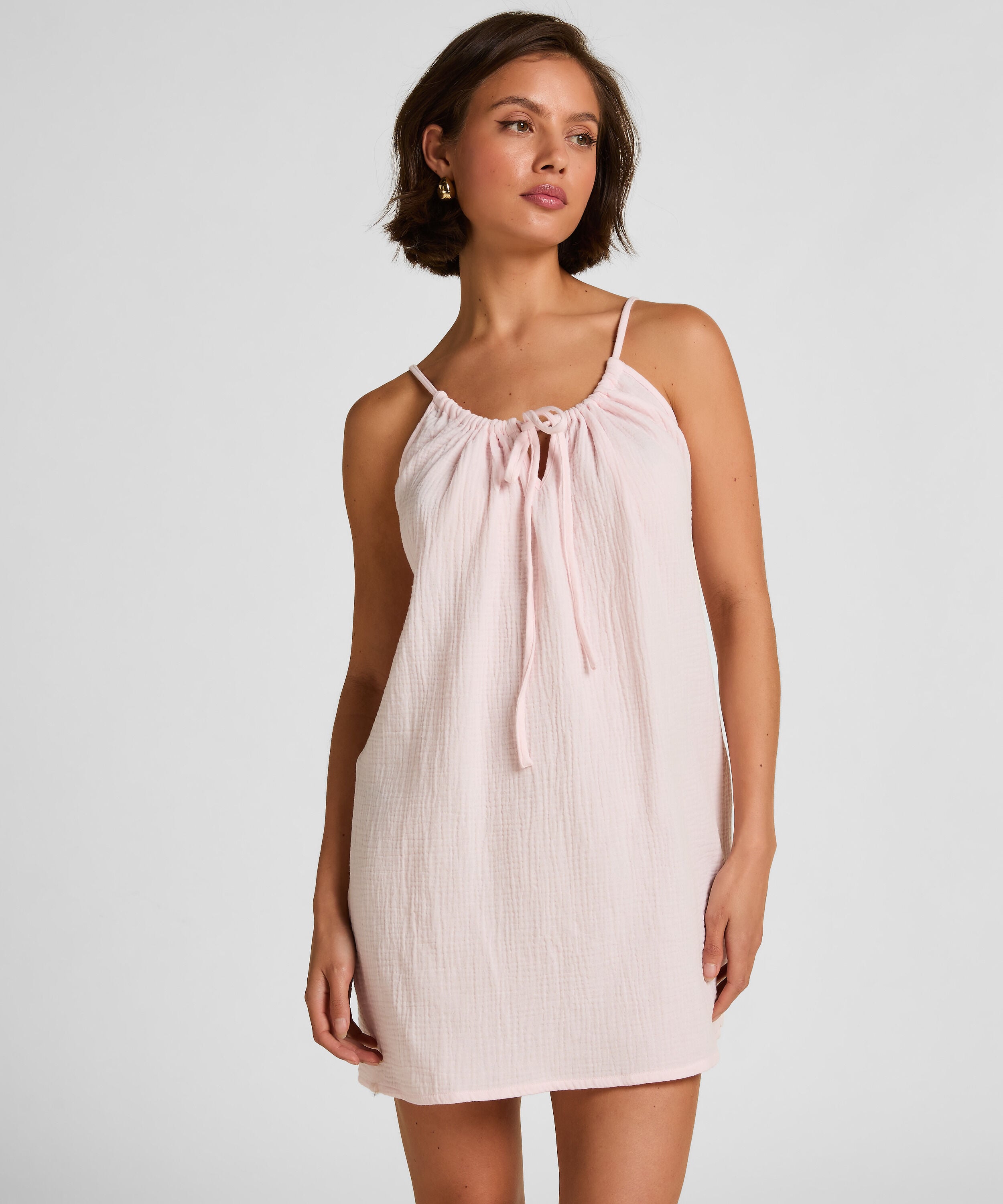 Messelin slipdress, Lyserød Messelin slipdress, Lyserød