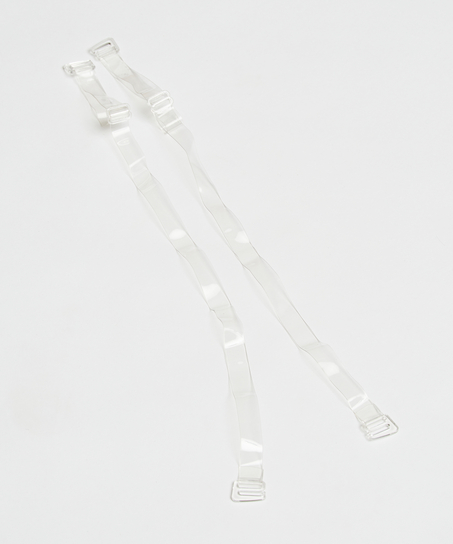 Transparente bh-stropper til skål D+, hvid