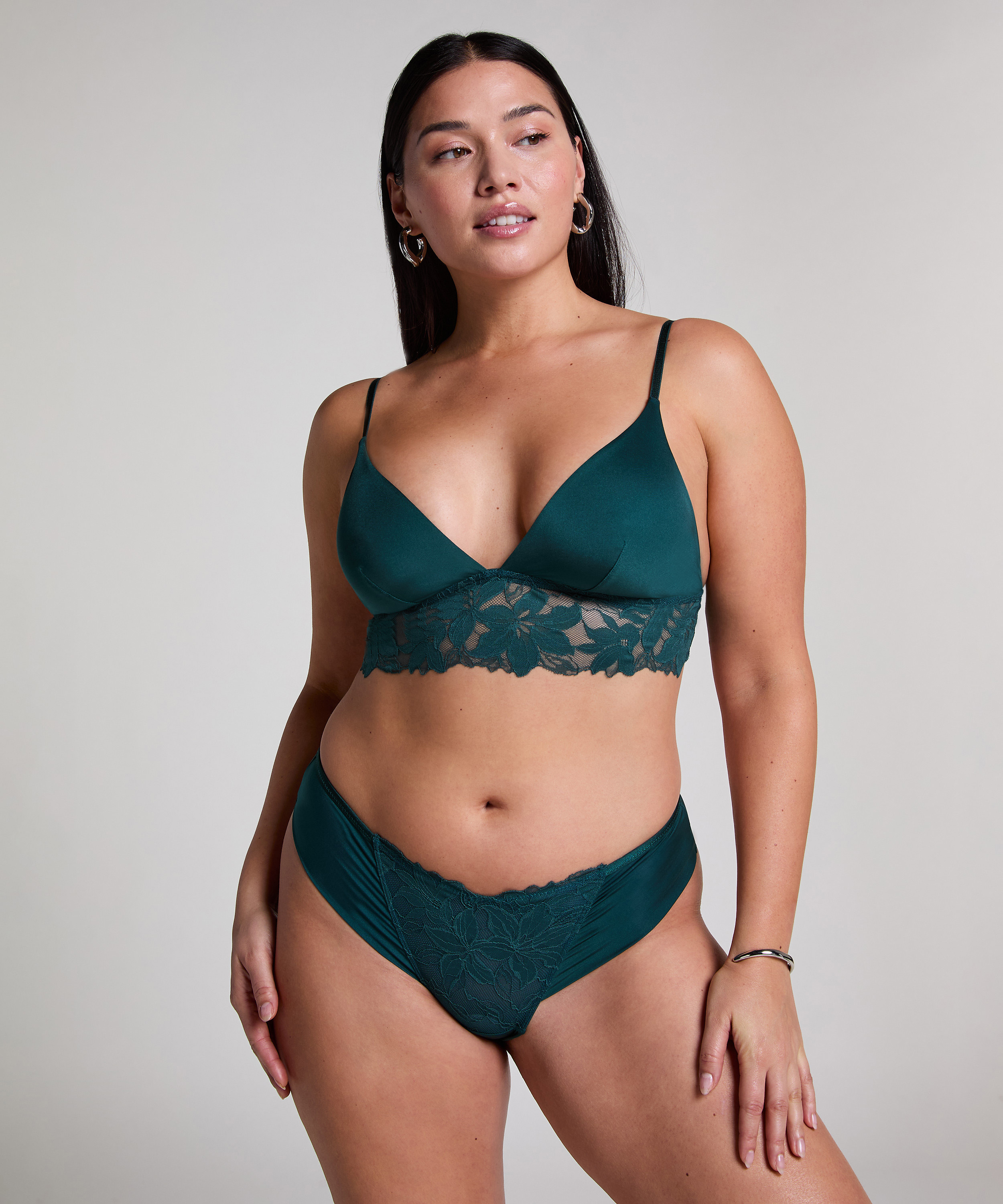 Lana bralette, Grøn, main