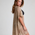Beach-kaftan med pailletter, Beige