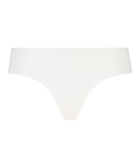 Invisible brasiliansk trusse Bomuld, Hvid