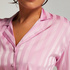 Langærmet satinjakke, Lyserød