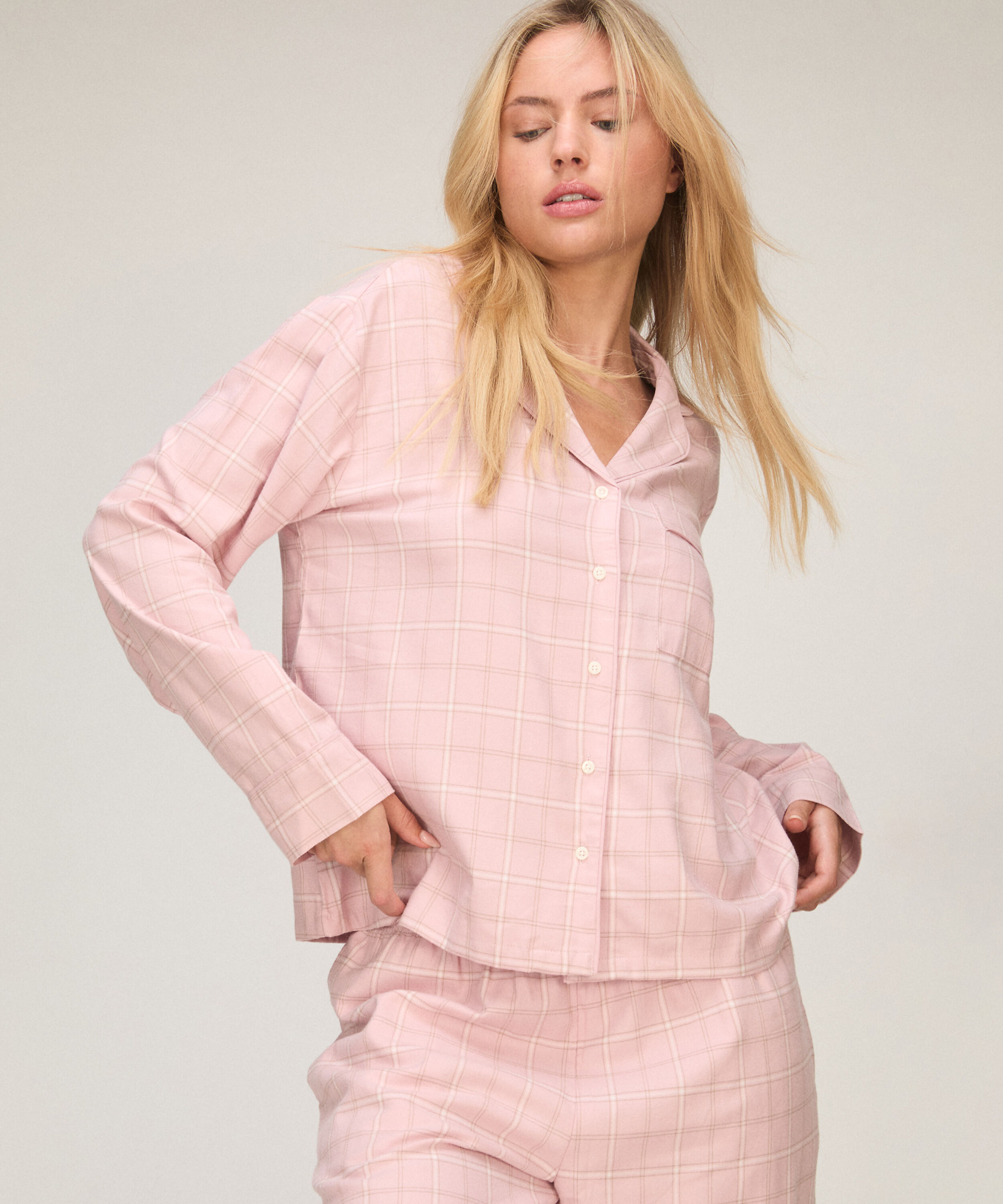Pyjamaskjorte Longsleeve Woven