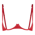 Skålløs ikke-formstøbt bøjle-bh Wilde, Rød