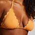 Trekantsbikinitop Scallop Lurex, Orange
