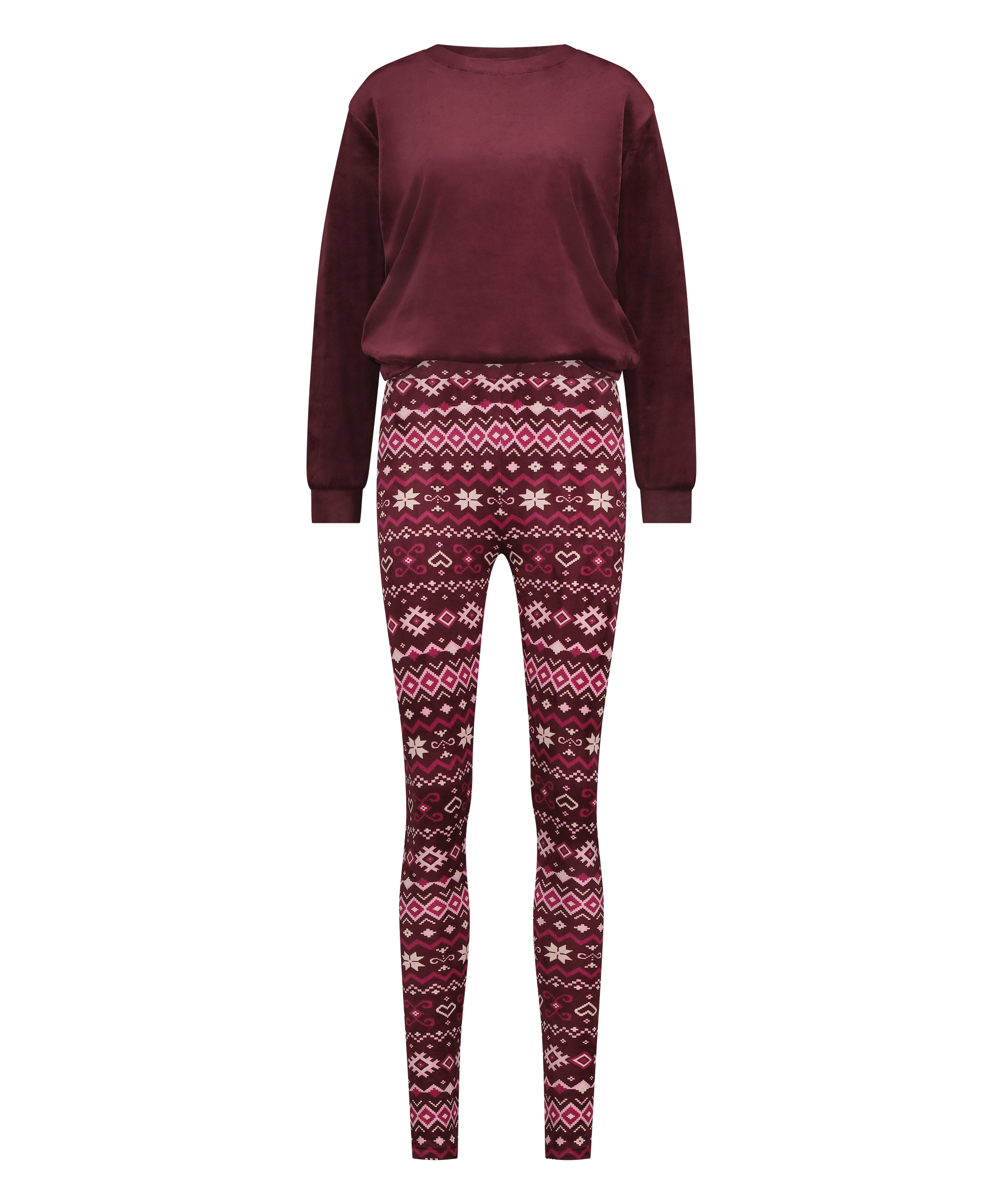 Pyjamasæt med taske, rød, main