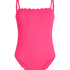 Badedragt Bandeau Scallop, pink
