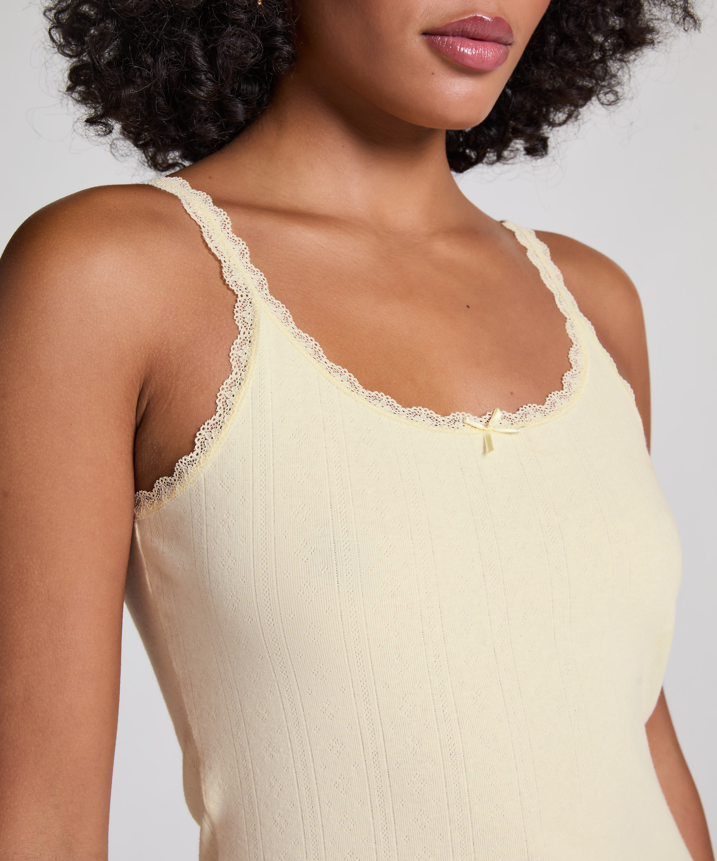 Pointelle undertr&oslash;je, Gul, main