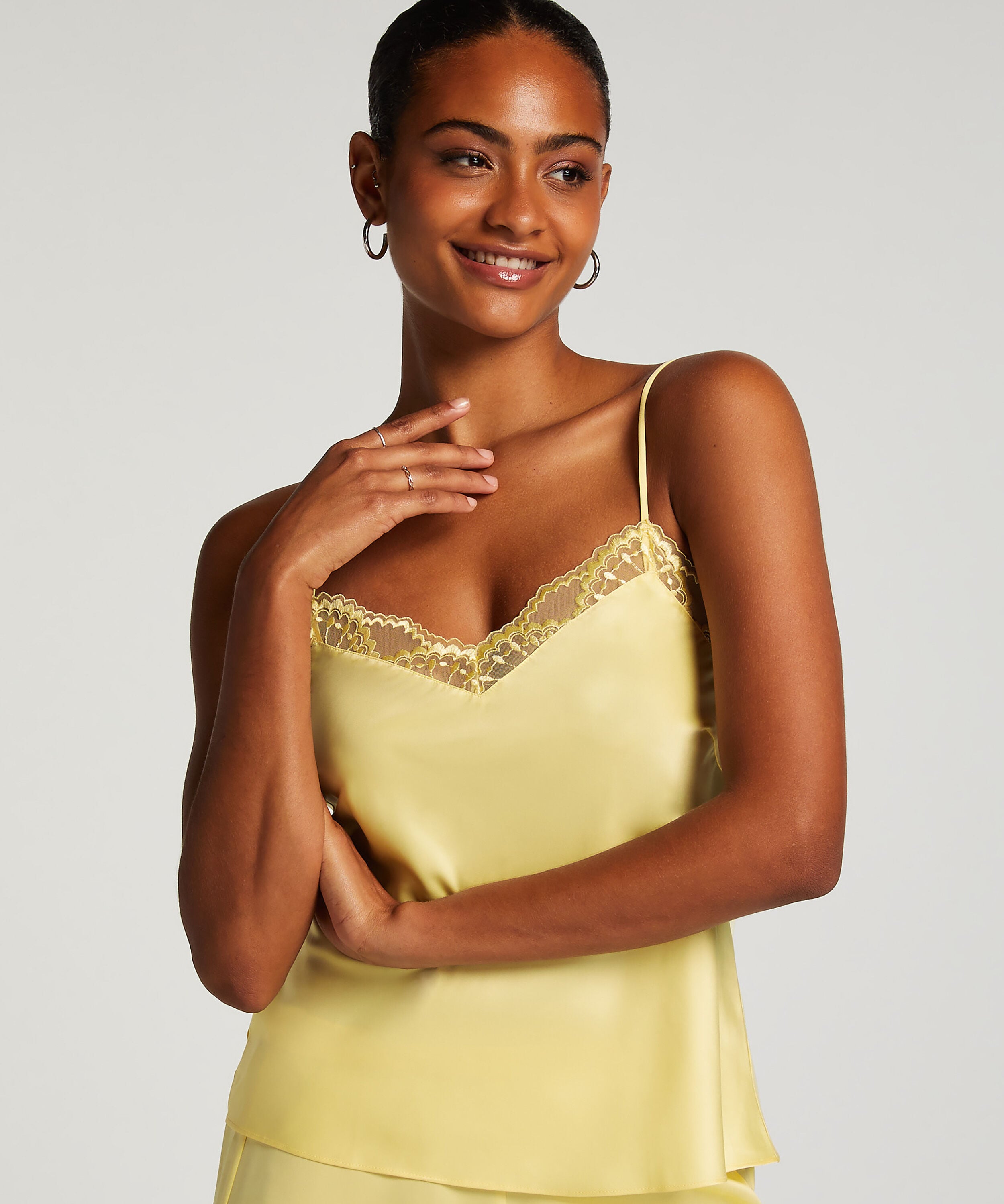 Camitop Satin Lace, Gul
