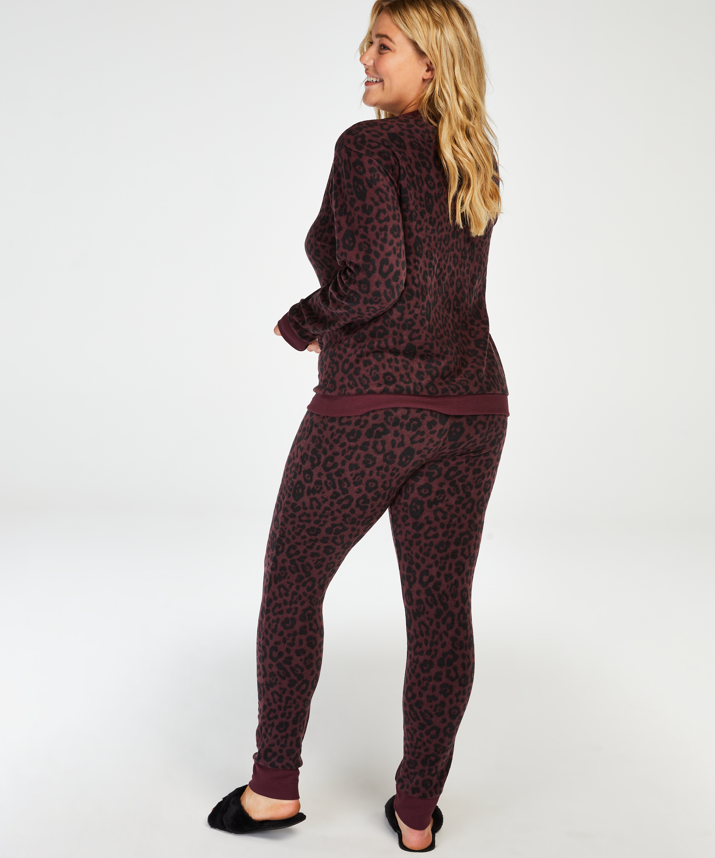 Micro Fleece leggings, Rød, main