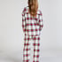Petite pyjamasbukser af Flannel, Hvid