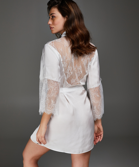 Kimono Satin Lily, Hvid